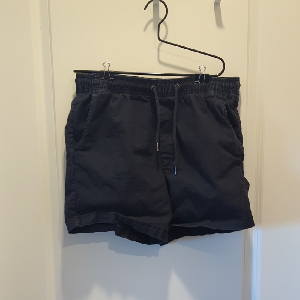 American Eagle Outfitters Men's Dark Blue Athletic Shorts